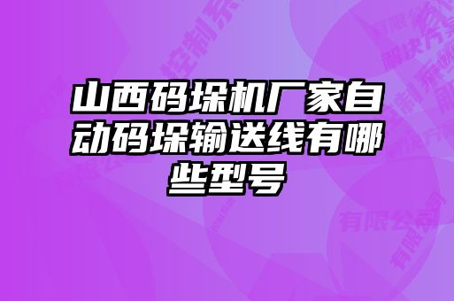 山西碼垛機(jī)廠家自動(dòng)碼垛輸送線(xiàn)有哪些型號(hào)